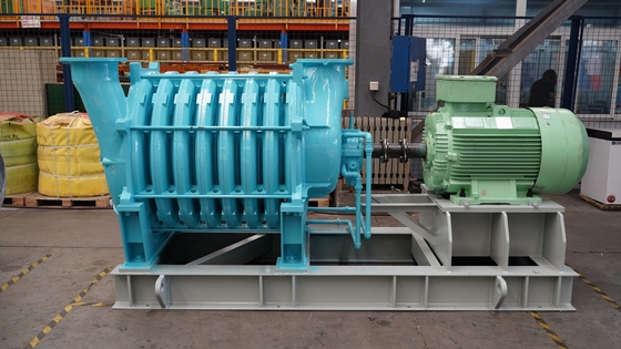 HT250 Shell Multistage Merkezi Havalandırıcı Havalandırma Fırçası Dönüş Akış Kılıcı Yüksek Statik Basınç Kazanır