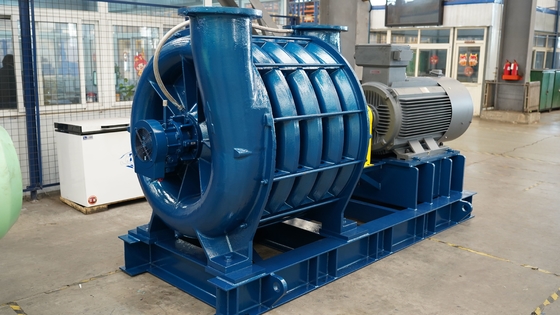 HT250 Shell Multistage Merkezi Havalandırıcı Havalandırma Fırçası Dönüş Akış Kılıcı Yüksek Statik Basınç Kazanır